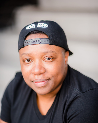 Bethany Minor in Black with Black Hat